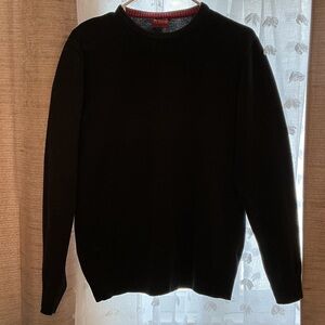 Plasio Men's Black Crewneck Sweater